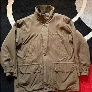 St. John’s Bay Vintage Field Jacket Removable Liner Size XL Brown